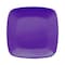 Smarty Had A Party 8.5" Purple Flat Rounded Square Disposable Plastic Buffet Plates (120 Plates), 120PK 4838PRP-CASE - alternate 2